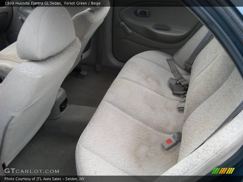 Forest Green / Beige 1999 Hyundai Elantra GL Sedan