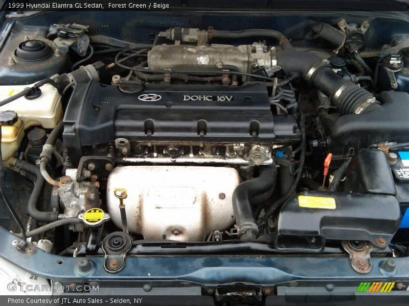 Forest Green / Beige 1999 Hyundai Elantra GL Sedan