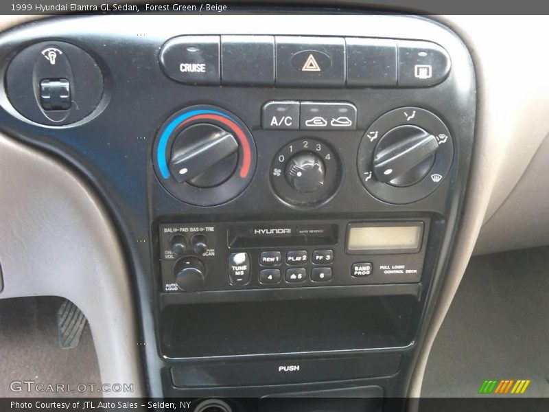 Forest Green / Beige 1999 Hyundai Elantra GL Sedan