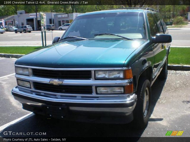 Emerald Green Metallic / Tan 1996 Chevrolet Tahoe LS 4x4