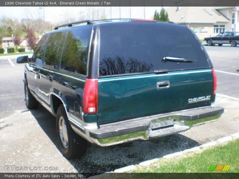 Emerald Green Metallic / Tan 1996 Chevrolet Tahoe LS 4x4