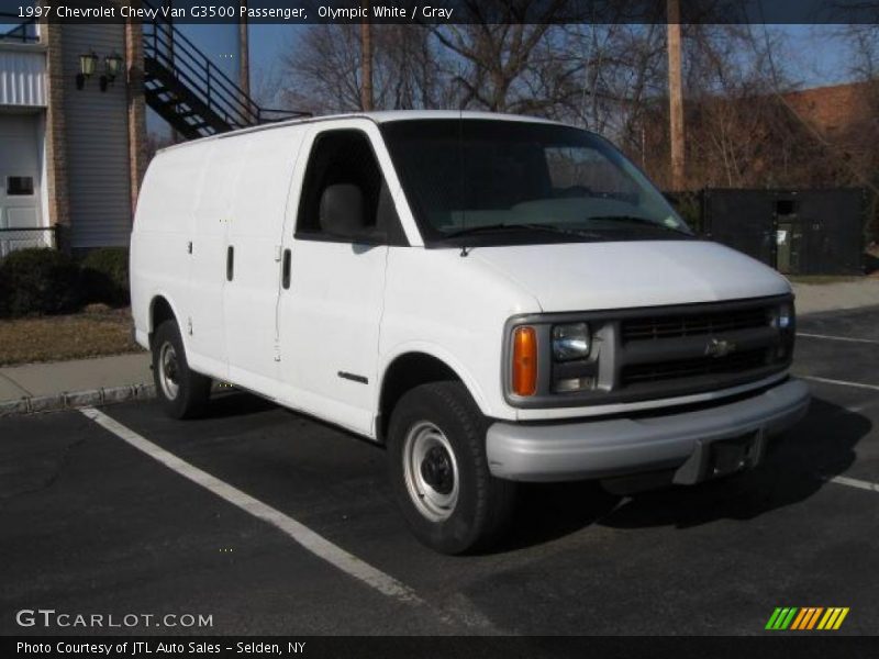 Olympic White / Gray 1997 Chevrolet Chevy Van G3500 Passenger