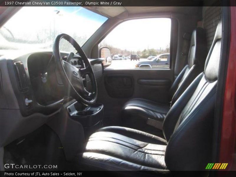 Olympic White / Gray 1997 Chevrolet Chevy Van G3500 Passenger