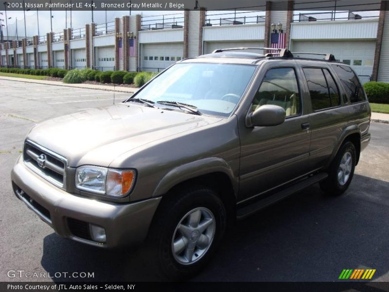 Bronzed Gray Metallic / Beige 2001 Nissan Pathfinder LE 4x4