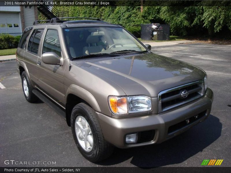 Bronzed Gray Metallic / Beige 2001 Nissan Pathfinder LE 4x4