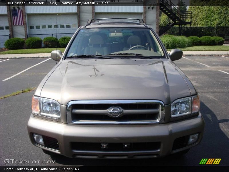 Bronzed Gray Metallic / Beige 2001 Nissan Pathfinder LE 4x4