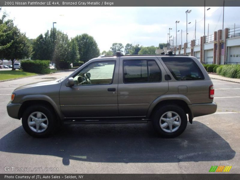 Bronzed Gray Metallic / Beige 2001 Nissan Pathfinder LE 4x4