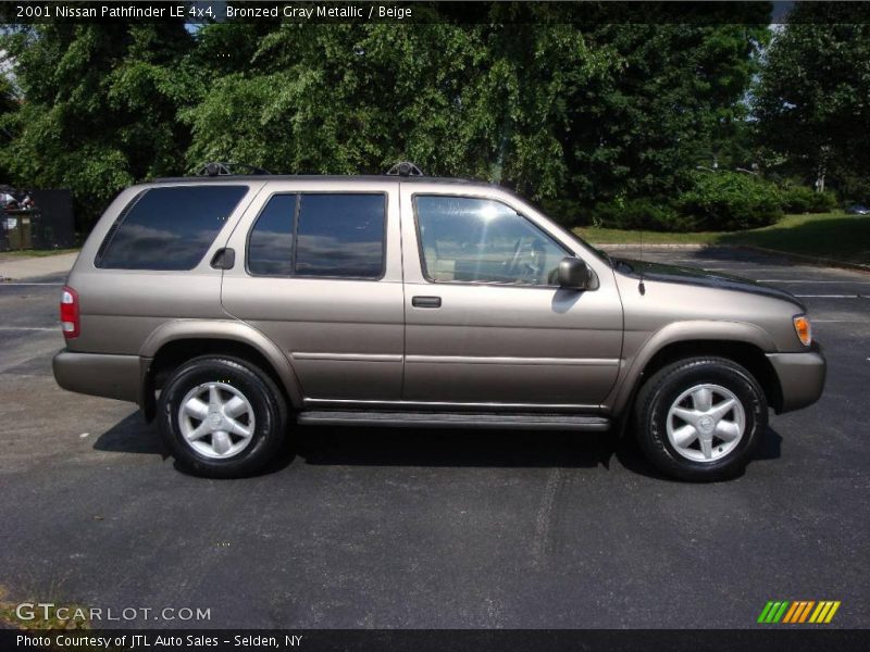 Bronzed Gray Metallic / Beige 2001 Nissan Pathfinder LE 4x4