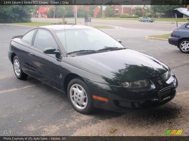 Green / Gray 1999 Saturn S Series SC2 Coupe