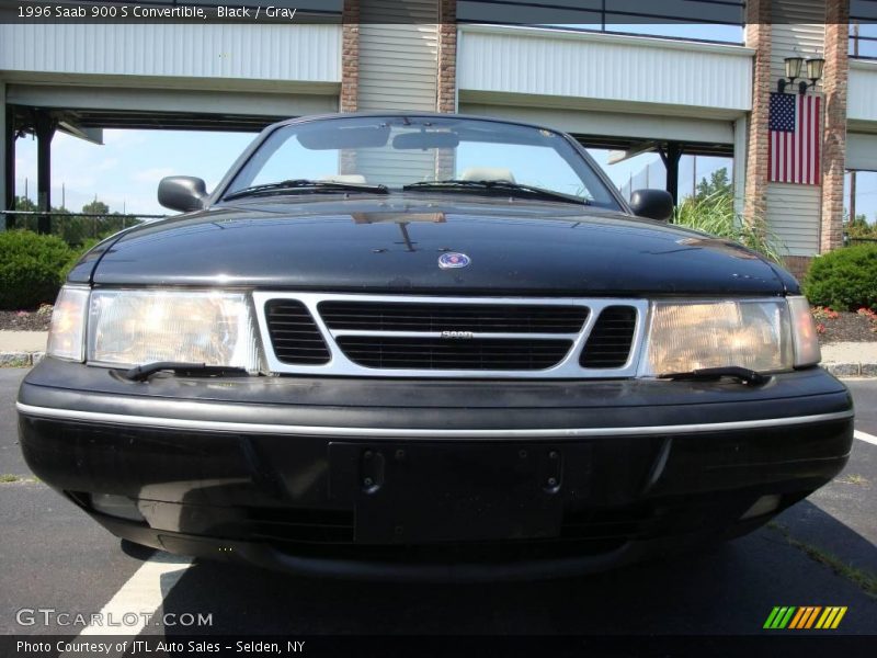 Black / Gray 1996 Saab 900 S Convertible
