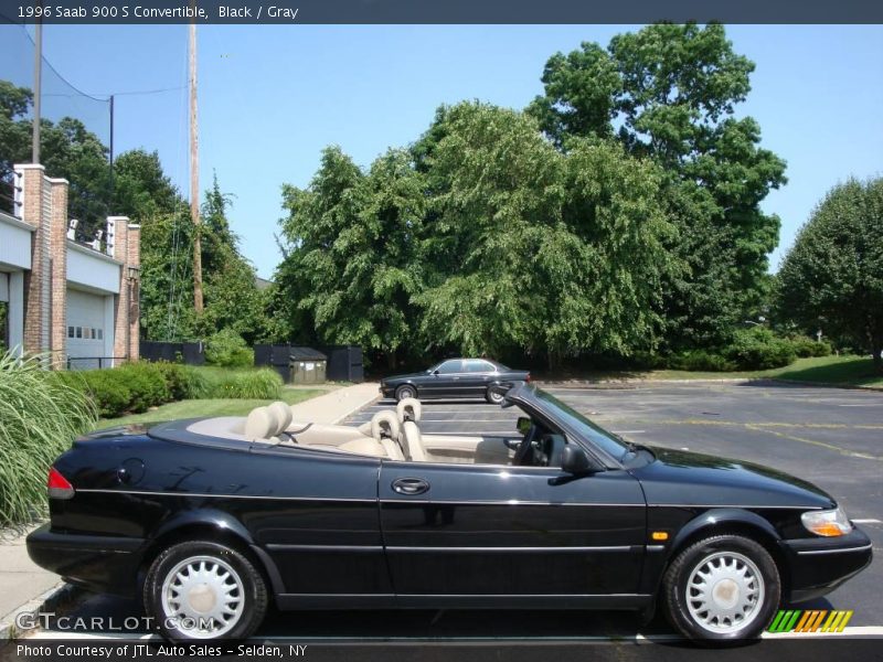 Black / Gray 1996 Saab 900 S Convertible