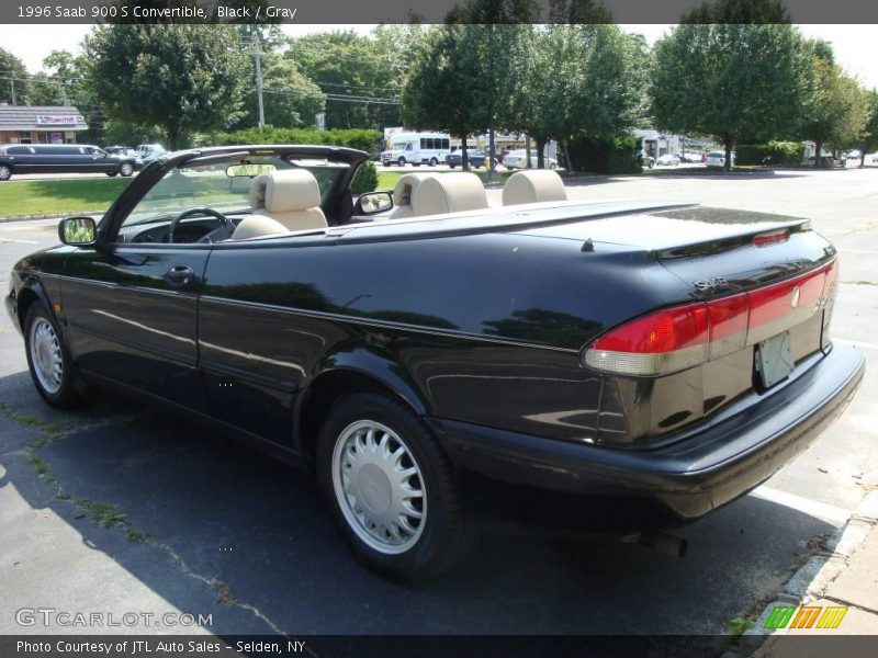 Black / Gray 1996 Saab 900 S Convertible