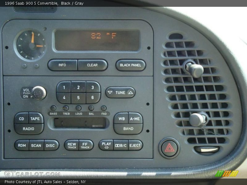 Black / Gray 1996 Saab 900 S Convertible