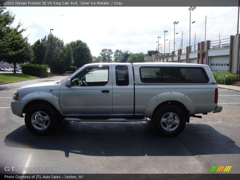 Silver Ice Metallic / Gray 2001 Nissan Frontier SE V6 King Cab 4x4