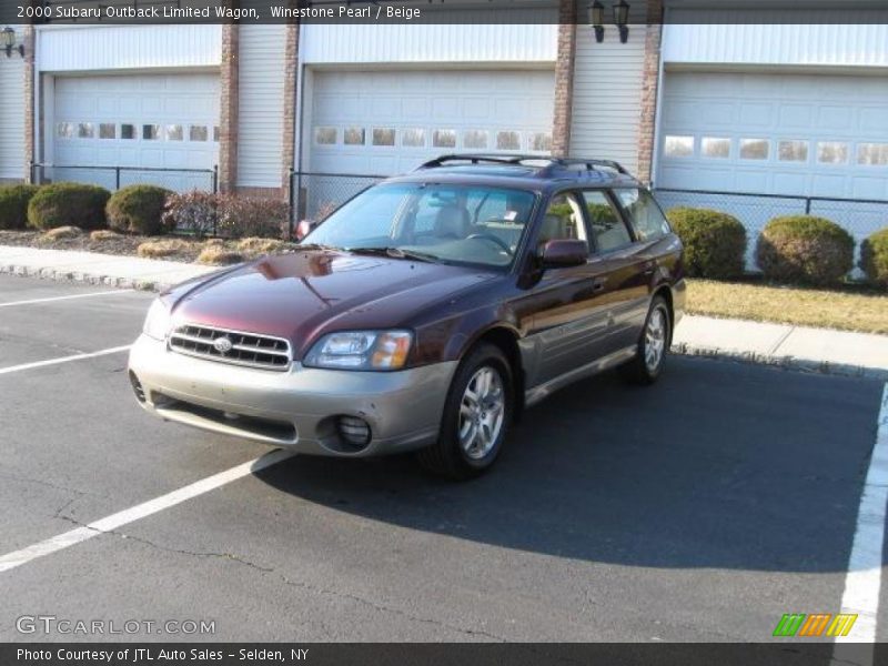 Winestone Pearl / Beige 2000 Subaru Outback Limited Wagon