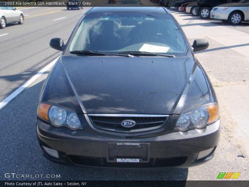 Black / Grey 2003 Kia Spectra GSX Hatchback