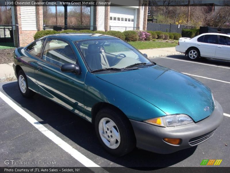 Manta Green Metallic / Neutral 1998 Chevrolet Cavalier Coupe