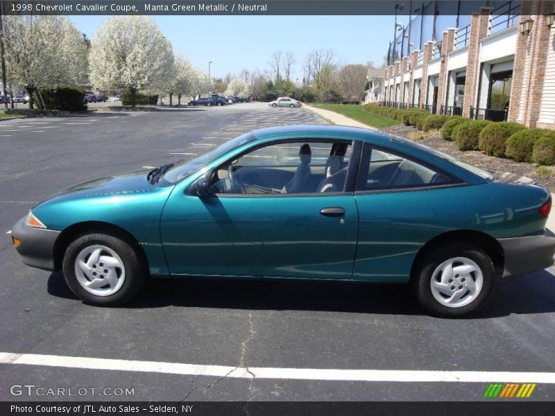 Manta Green Metallic / Neutral 1998 Chevrolet Cavalier Coupe