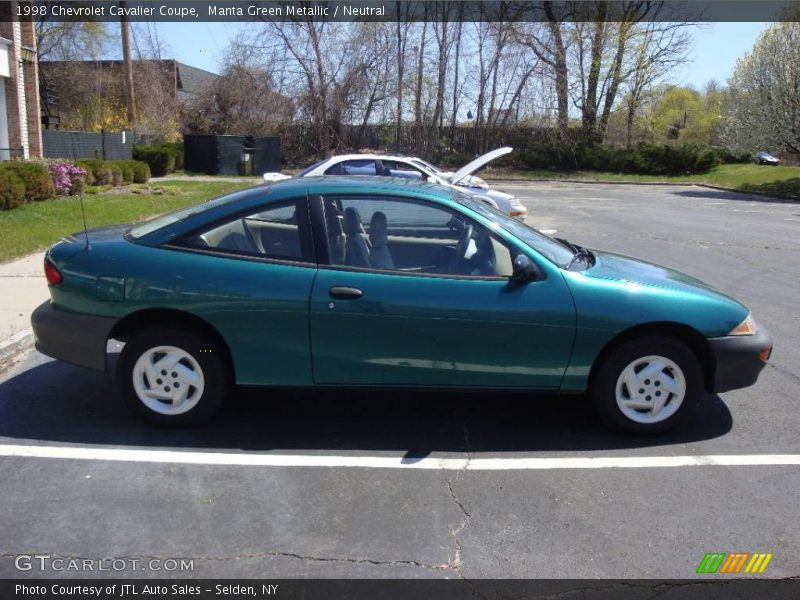 Manta Green Metallic / Neutral 1998 Chevrolet Cavalier Coupe