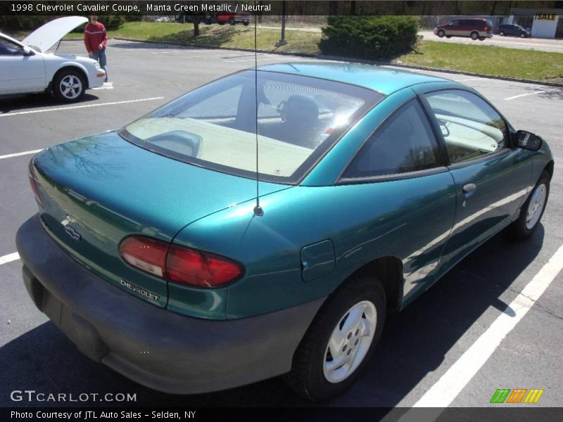 Manta Green Metallic / Neutral 1998 Chevrolet Cavalier Coupe