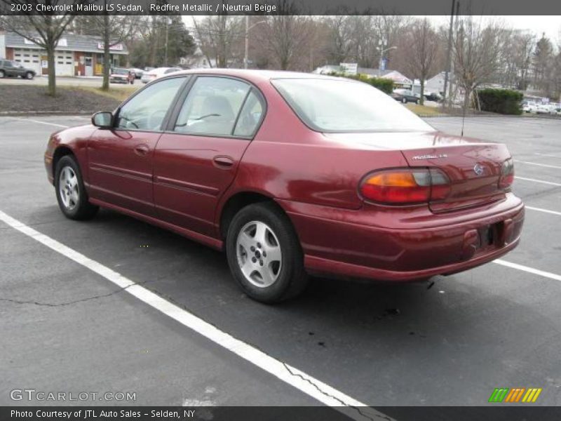 Redfire Metallic / Neutral Beige 2003 Chevrolet Malibu LS Sedan