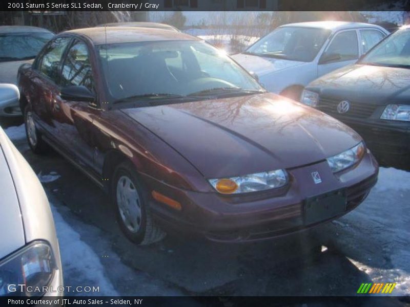Cranberry / Gray 2001 Saturn S Series SL1 Sedan