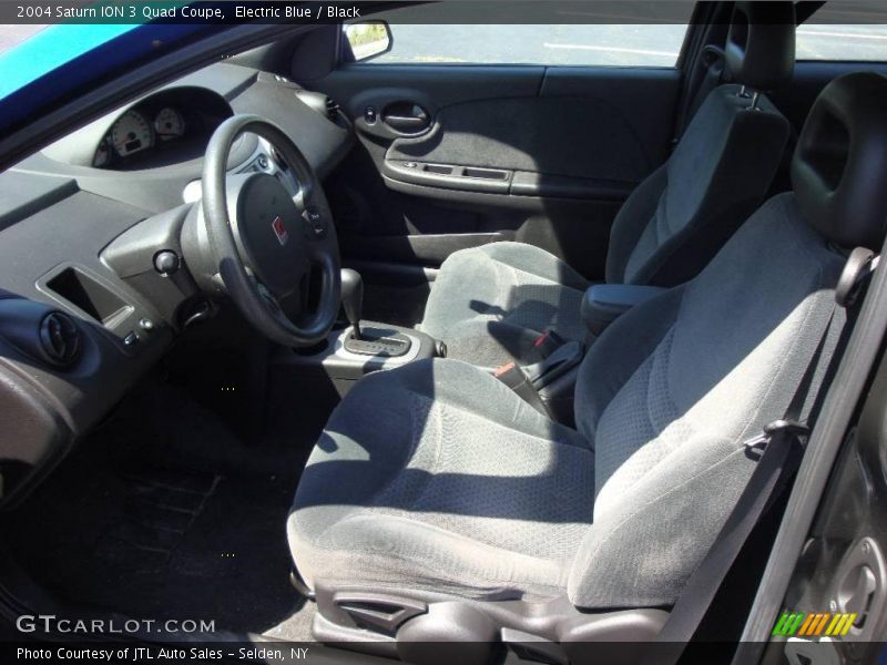 Electric Blue / Black 2004 Saturn ION 3 Quad Coupe