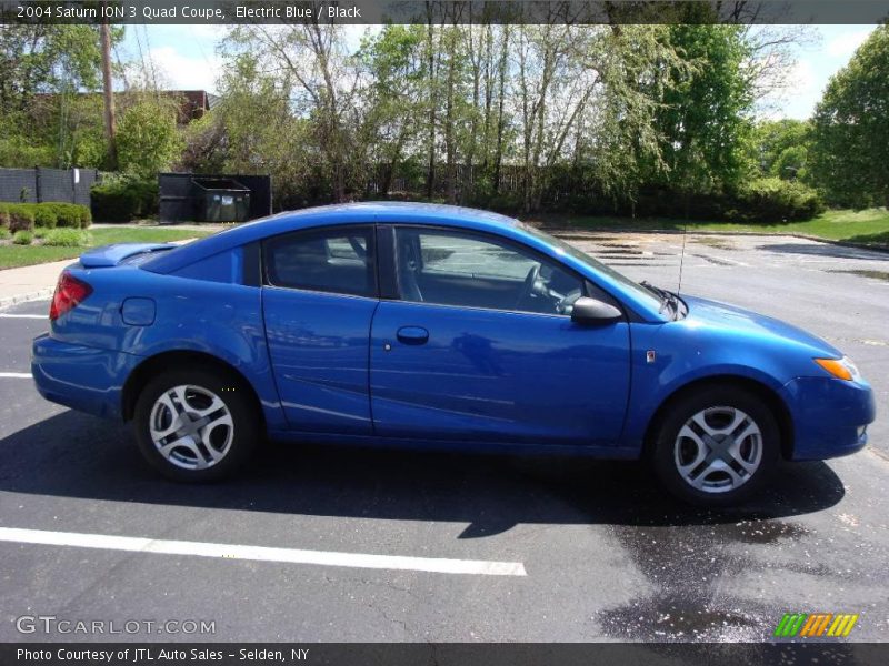 Electric Blue / Black 2004 Saturn ION 3 Quad Coupe