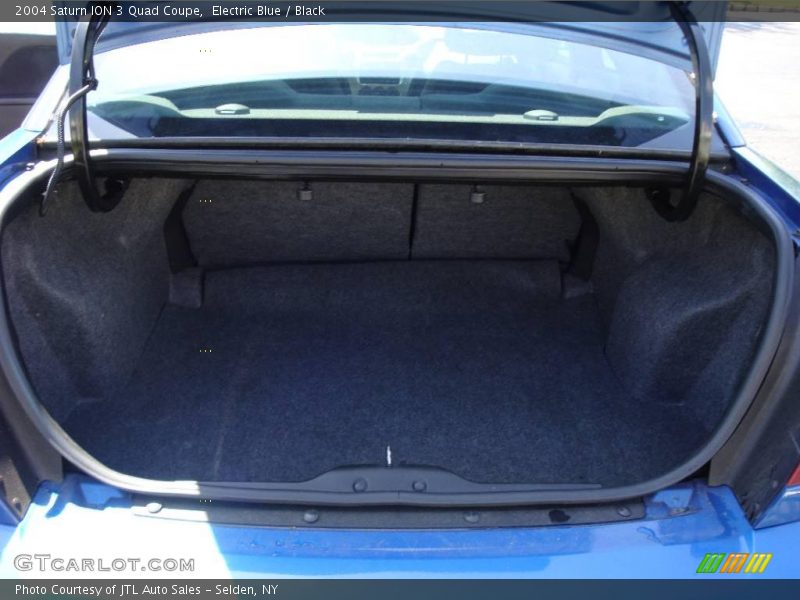 Electric Blue / Black 2004 Saturn ION 3 Quad Coupe