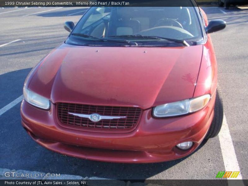 Inferno Red Pearl / Black/Tan 1999 Chrysler Sebring JXi Convertible