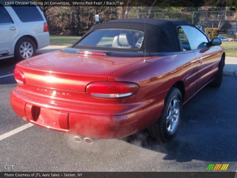 Inferno Red Pearl / Black/Tan 1999 Chrysler Sebring JXi Convertible