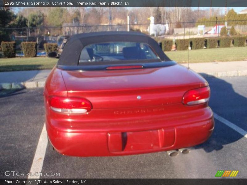 Inferno Red Pearl / Black/Tan 1999 Chrysler Sebring JXi Convertible