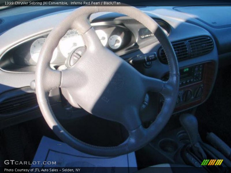 Inferno Red Pearl / Black/Tan 1999 Chrysler Sebring JXi Convertible
