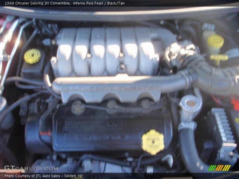 Inferno Red Pearl / Black/Tan 1999 Chrysler Sebring JXi Convertible
