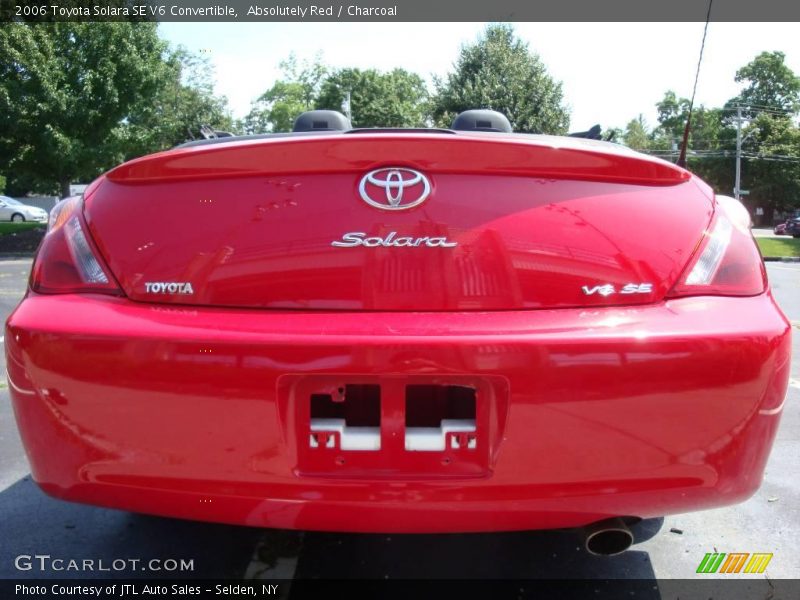 Absolutely Red / Charcoal 2006 Toyota Solara SE V6 Convertible