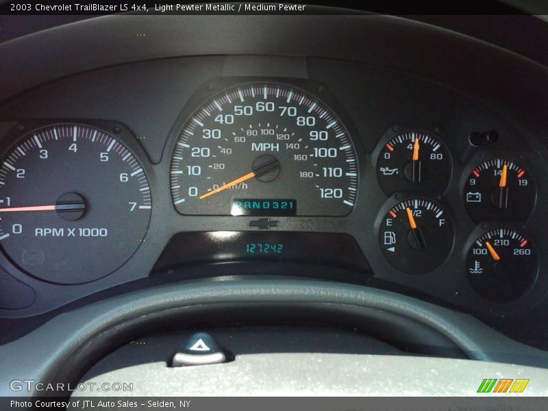 Light Pewter Metallic / Medium Pewter 2003 Chevrolet TrailBlazer LS 4x4