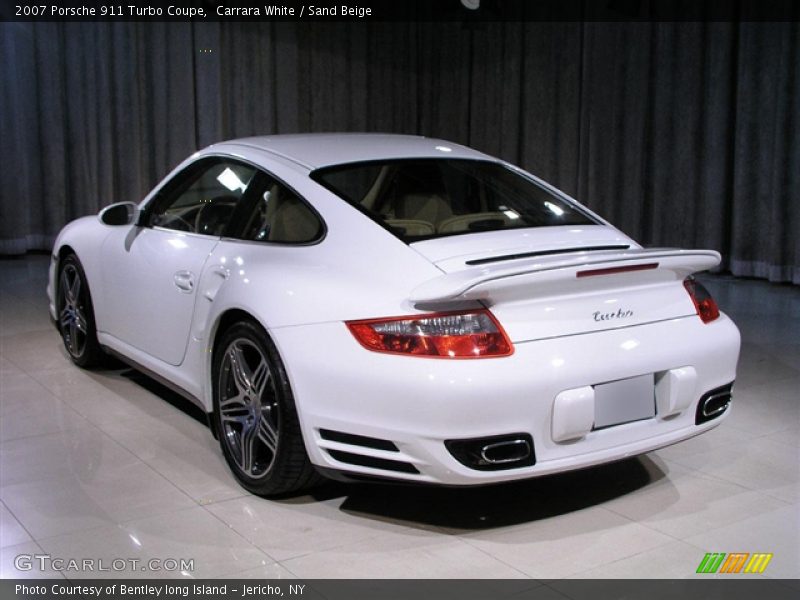 Carrara White / Sand Beige 2007 Porsche 911 Turbo Coupe