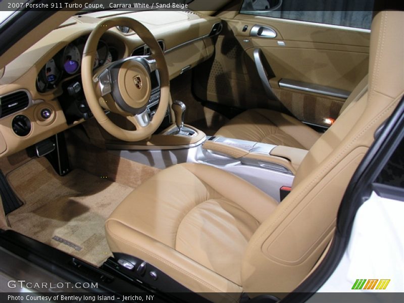 Carrara White / Sand Beige 2007 Porsche 911 Turbo Coupe