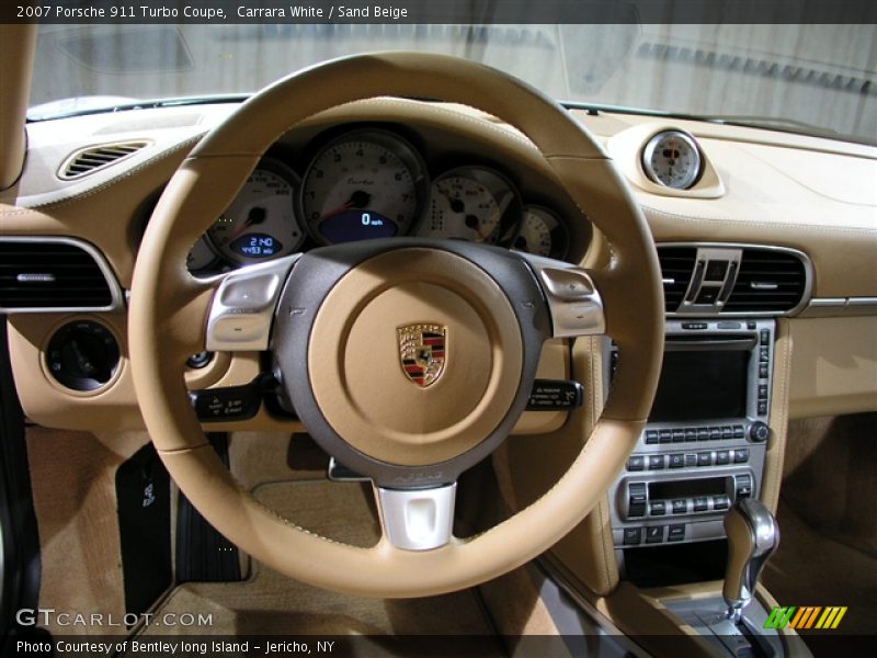 Carrara White / Sand Beige 2007 Porsche 911 Turbo Coupe