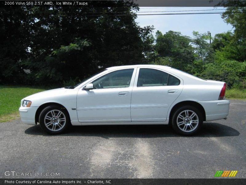 Ice White / Taupe 2006 Volvo S60 2.5T AWD