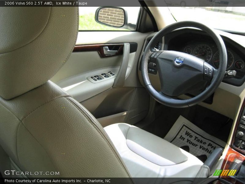 Ice White / Taupe 2006 Volvo S60 2.5T AWD