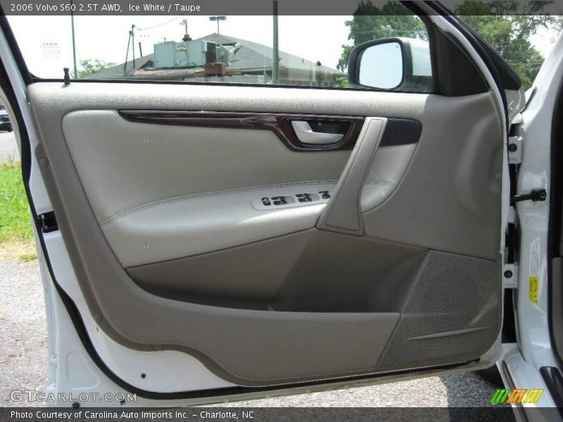 Ice White / Taupe 2006 Volvo S60 2.5T AWD