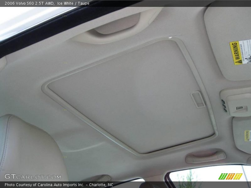 Ice White / Taupe 2006 Volvo S60 2.5T AWD