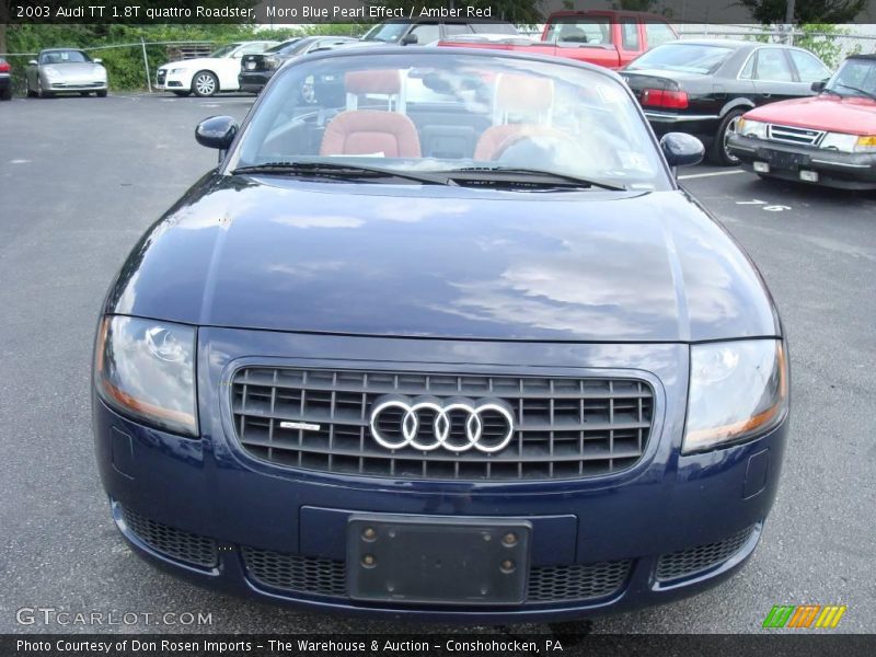 Moro Blue Pearl Effect / Amber Red 2003 Audi TT 1.8T quattro Roadster