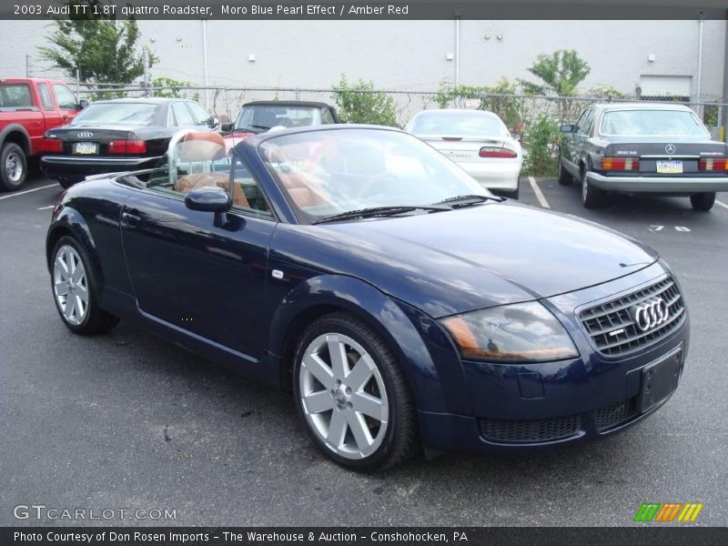 Moro Blue Pearl Effect / Amber Red 2003 Audi TT 1.8T quattro Roadster