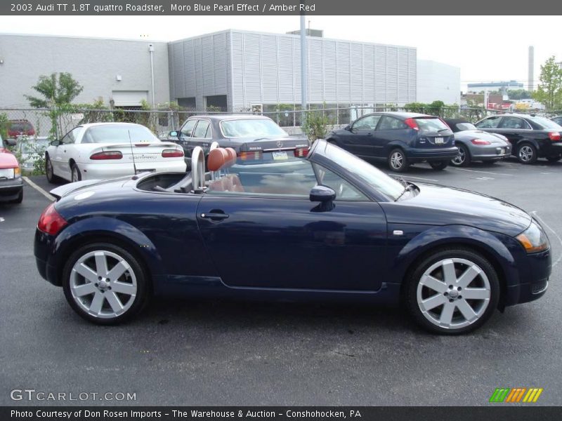 Moro Blue Pearl Effect / Amber Red 2003 Audi TT 1.8T quattro Roadster