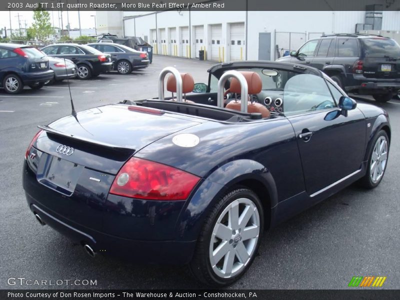 Moro Blue Pearl Effect / Amber Red 2003 Audi TT 1.8T quattro Roadster