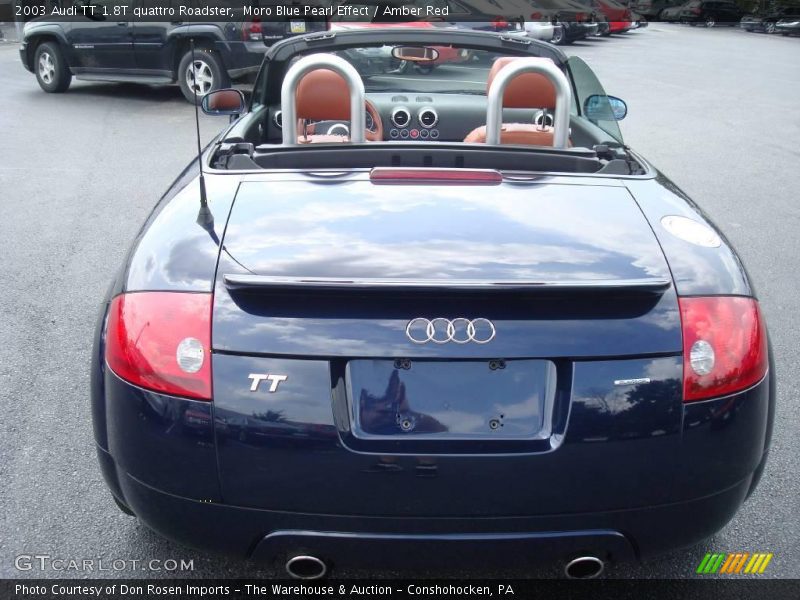 Moro Blue Pearl Effect / Amber Red 2003 Audi TT 1.8T quattro Roadster