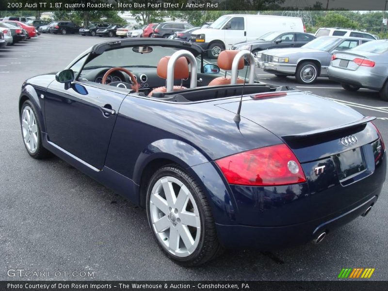 Moro Blue Pearl Effect / Amber Red 2003 Audi TT 1.8T quattro Roadster