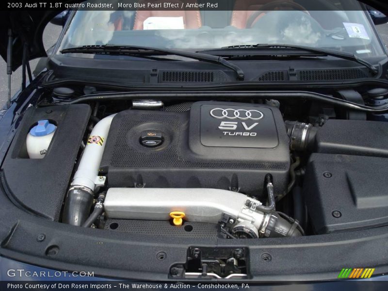 Moro Blue Pearl Effect / Amber Red 2003 Audi TT 1.8T quattro Roadster